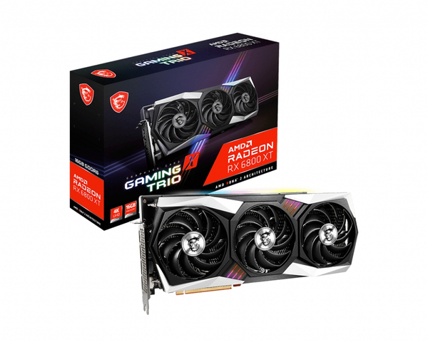 MSI Radeon RX 6800 XT Gaming X Trio 16GB - Graphics card - Multitronic